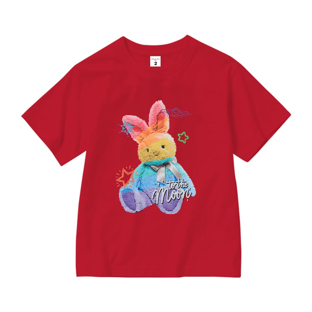 Áo thun bé gái dễ thương form rộng AED640 Miucho Kid 100% vải cotton thoáng mát basic_thumbnail_6