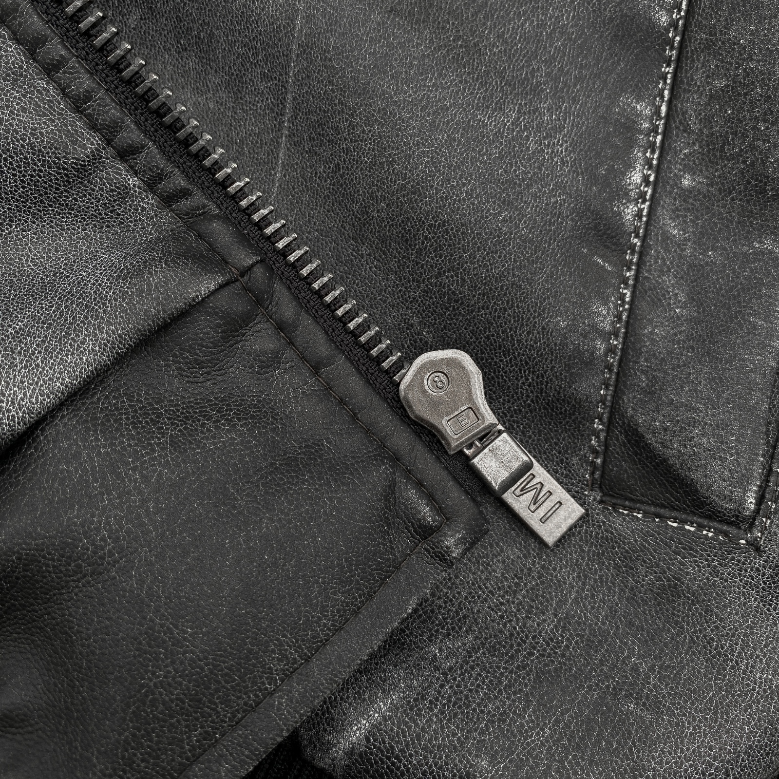 IMP - 005 Jacket - Áo khoác da vỡ Cracked Leather Jacket phong cách bụi bặm trẻ trung IMPERFECT_thumbnail_2