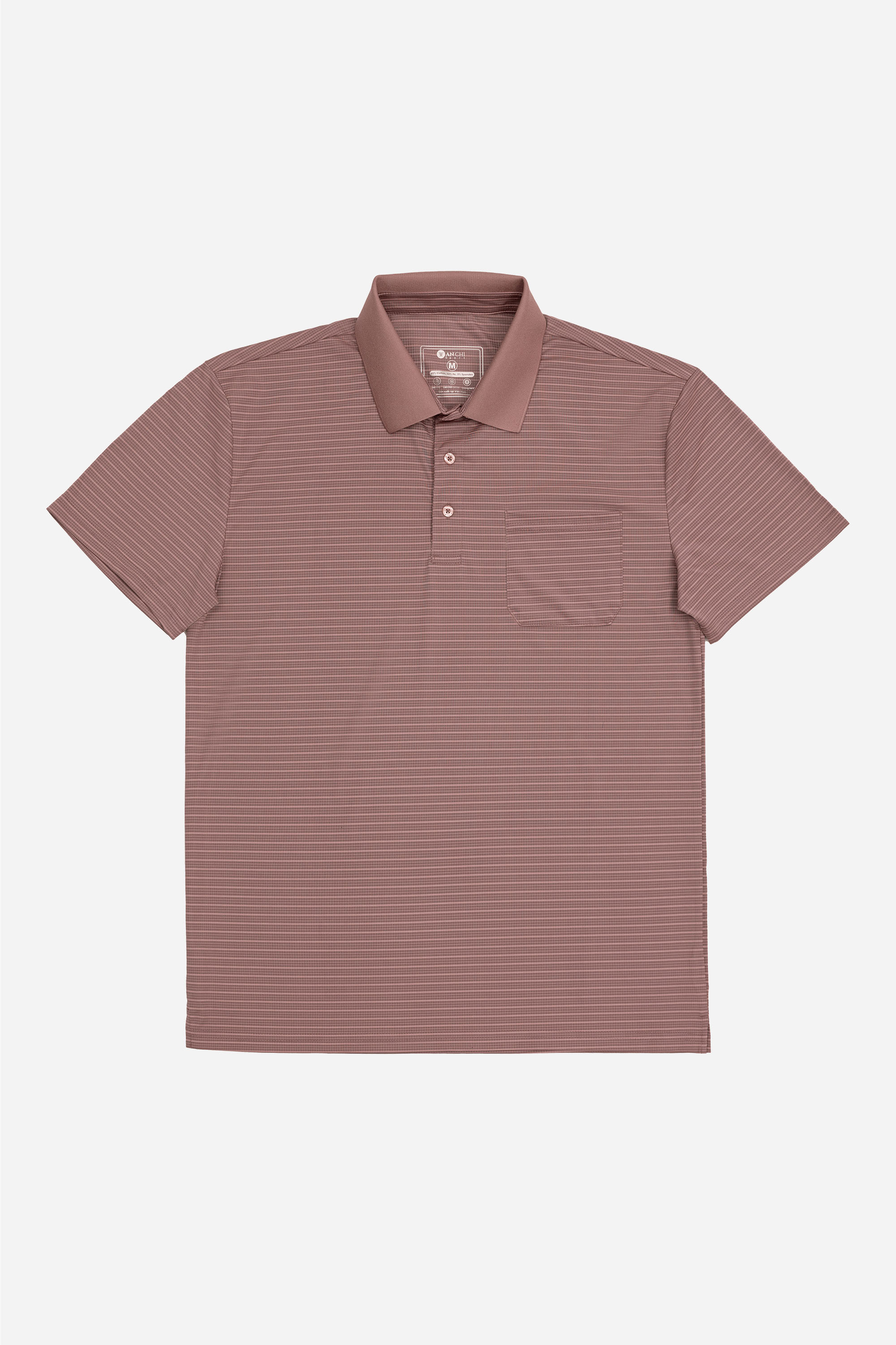 Áo Polo Túi Ngực Nam Trung Niên ANCHI Chất Liệu Cotton Cao Cấp Có Xẻ Tà