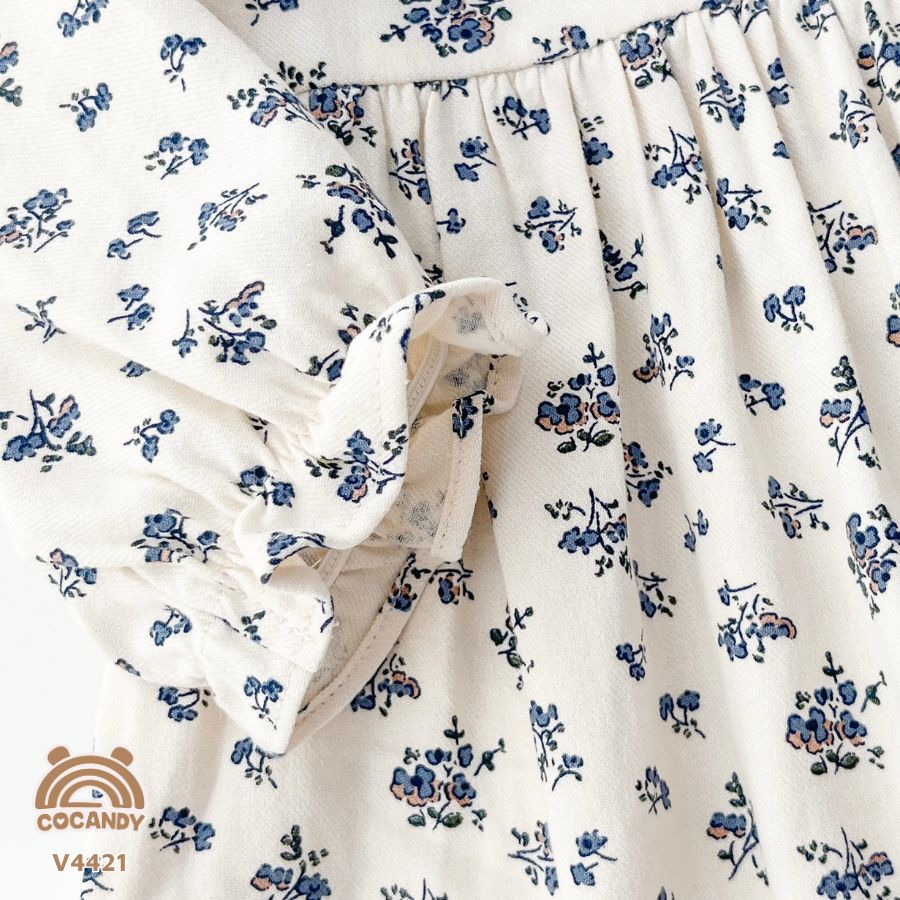 Váy dài BE hoa XANH cổ viền XANH_thumbnail_5