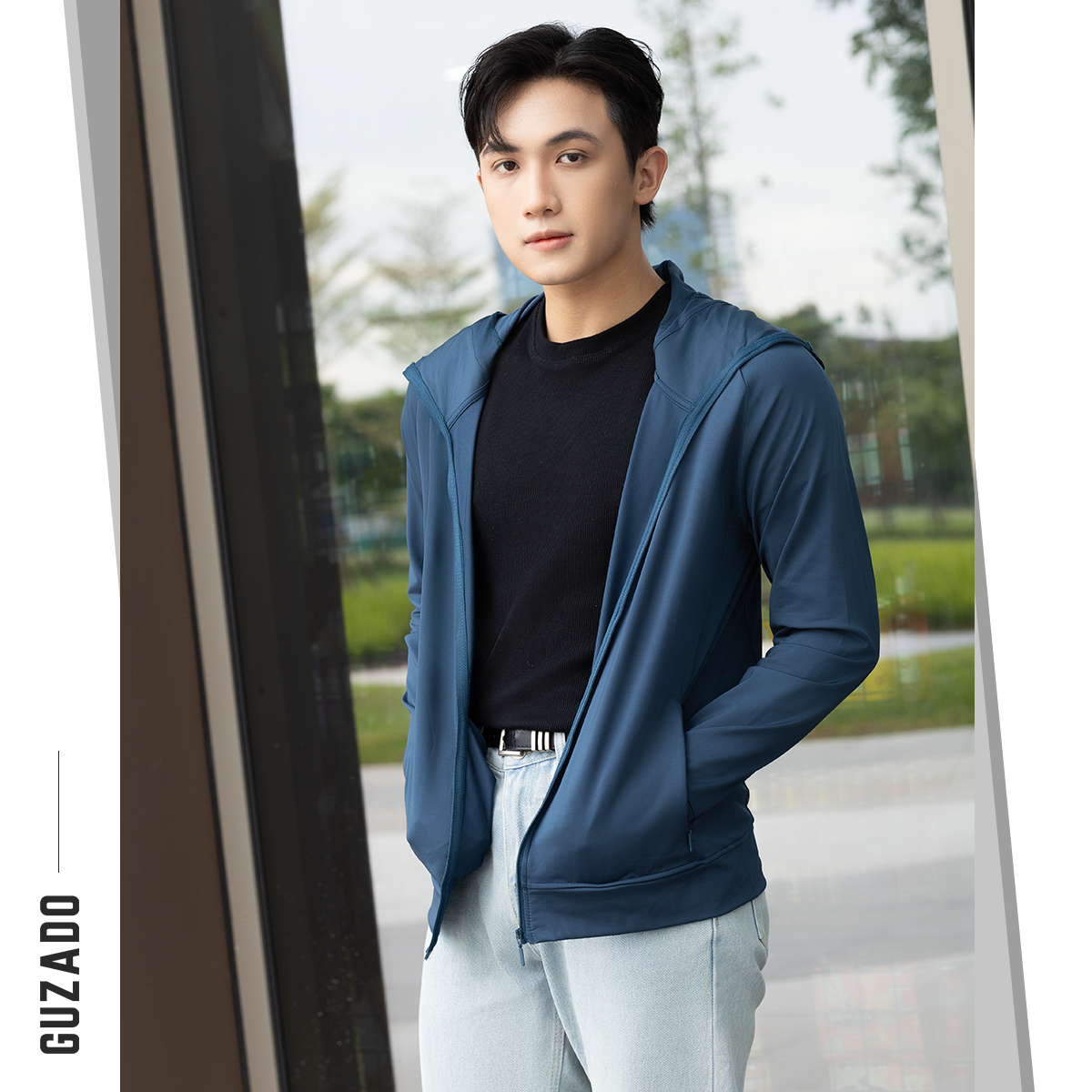 Áo Chống Nắng 2 Lớp Unisex Thông Hơi Khóa Kéo Mũ Trùm Kín Mặt Chống Tia UV GCN02_thumbnail_28