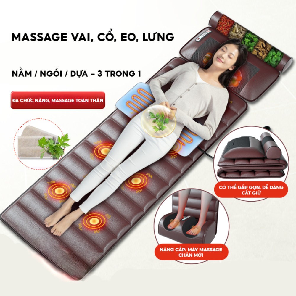 Đệm Massage Đa Năng Toàn Thân NMI MART Giảm Đau Nhức, Hồng Ngoại TMS01_thumbnail_4
