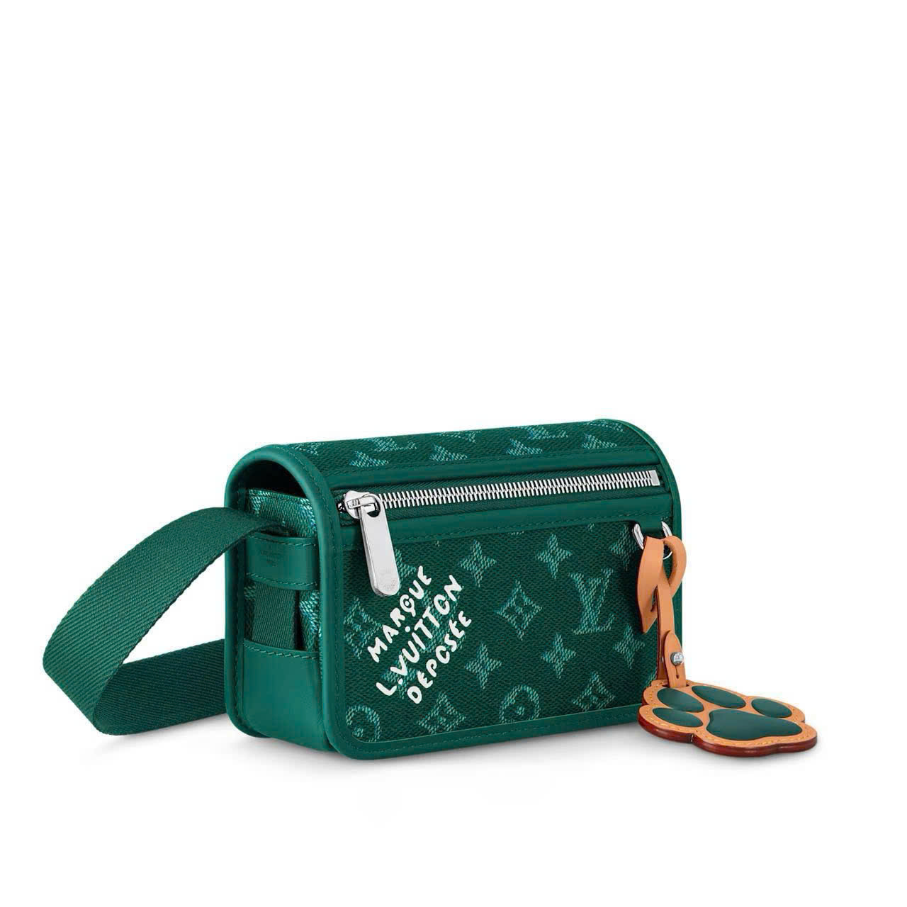 Túi đeo chéo nam LV Bosphore Monogram Eclipse xanh lá