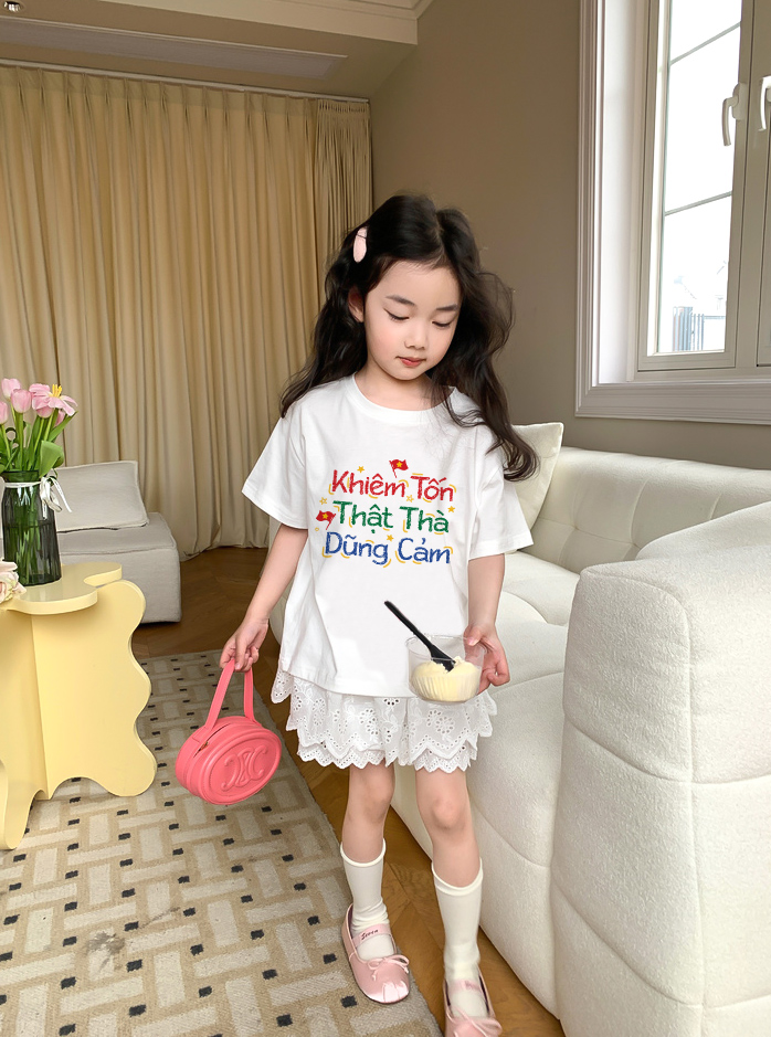 Áo thun Việt Nam tôi yêu cho bé gái form rộng 2135 Miucho Kid vải cotton thoáng mát co giãn in mix_thumbnail_2