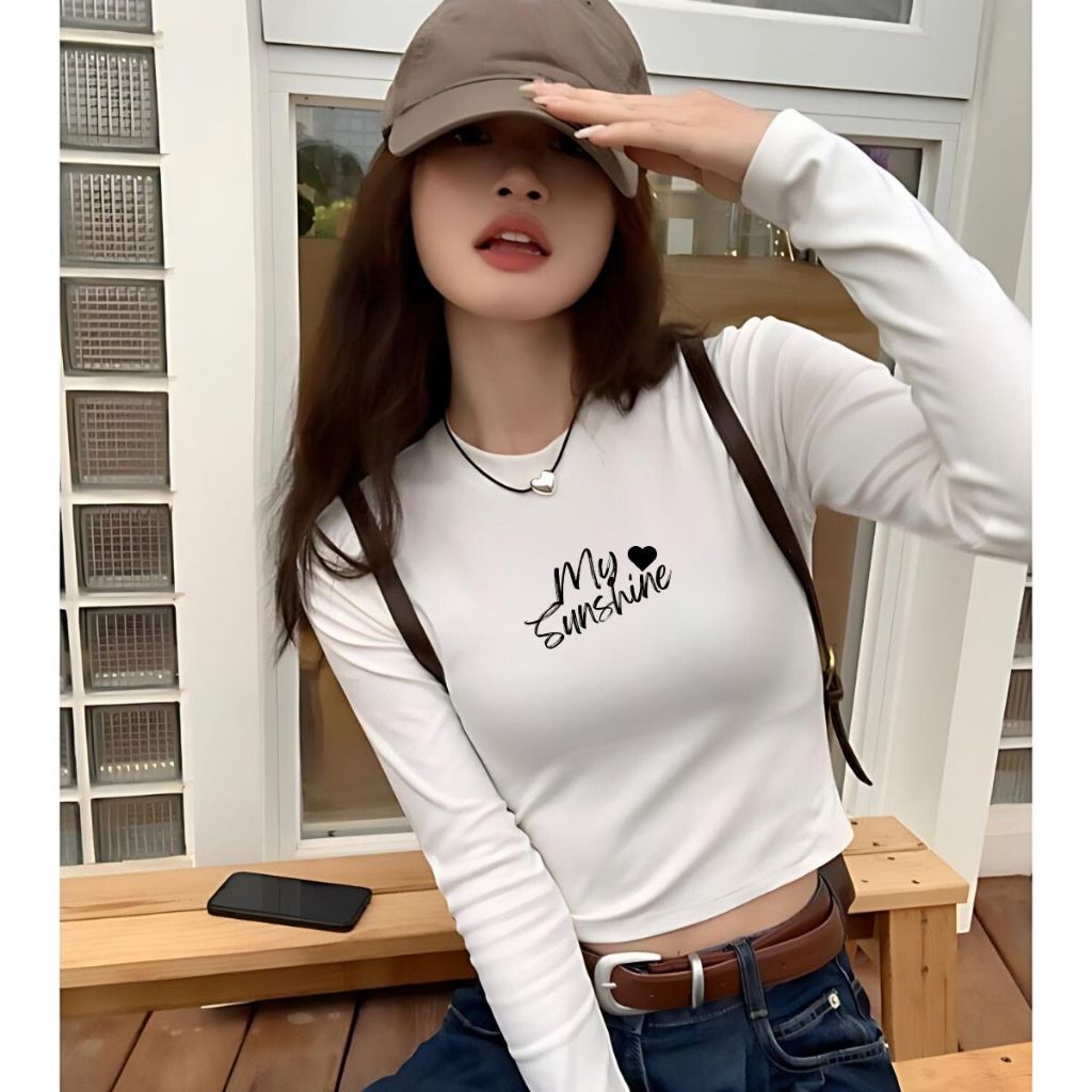 Áo croptop dài tay chất Thun Borip co giãn 4 chiều - Áo thun dài tay Loza G0200_thumbnail_3