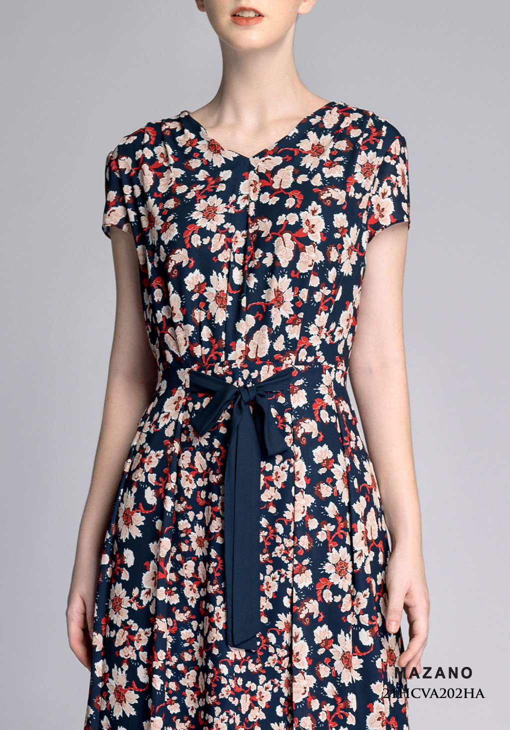 Váy xòe họa tiết hoa thắt đai_thumbnail_5