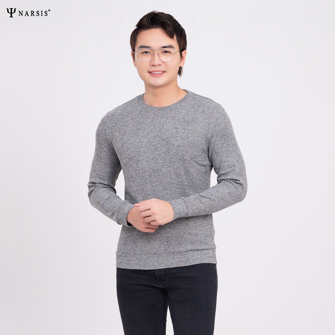 ÁO THU ĐÔNG NAM D0025 NARSIS VẢI LEN COTTON ẤM ÁP, THOÁNG MÁT, GIỮ ẤM TỐT, MỀM MẠI_thumbnail_0