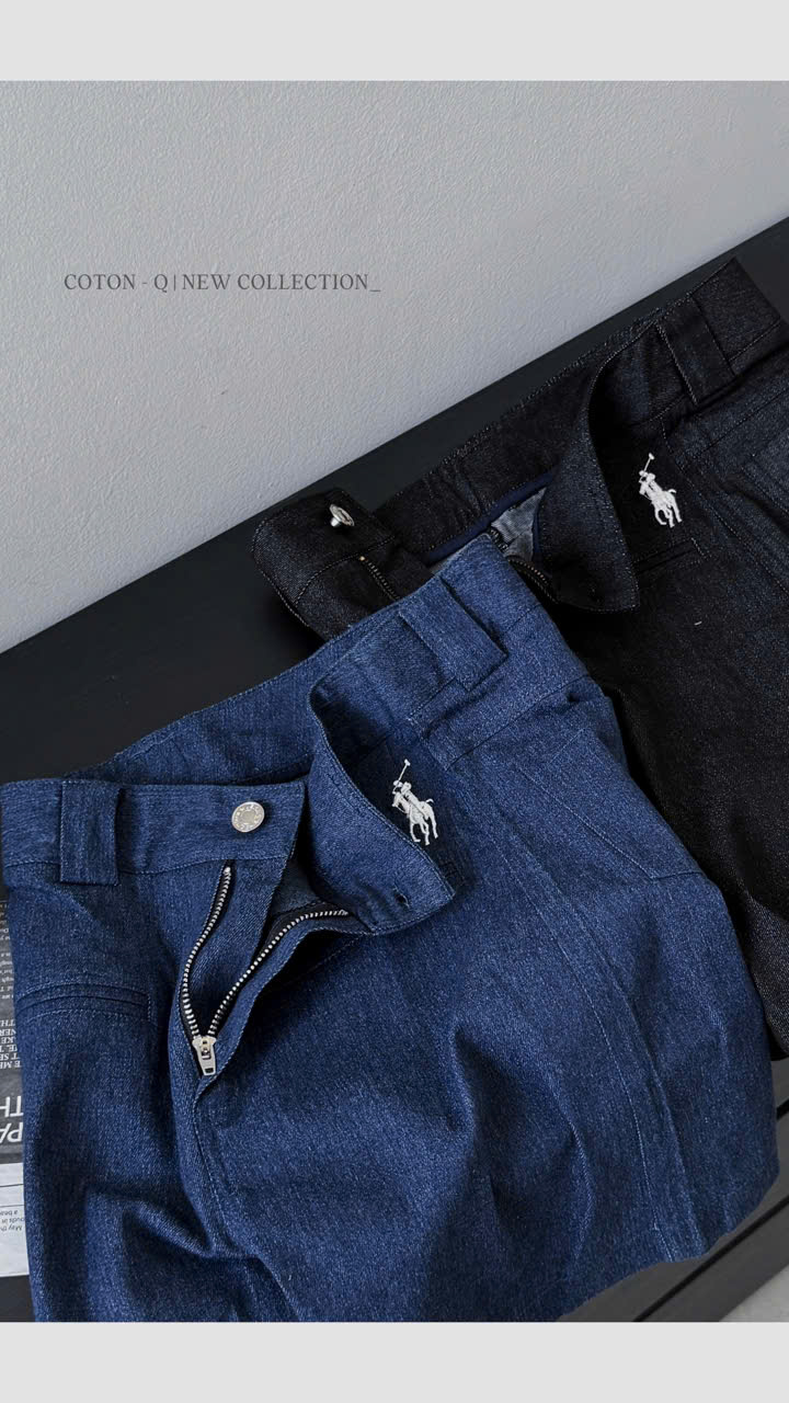 Quần short thêu ngựa kèm belt ( XANH )_thumbnail_26