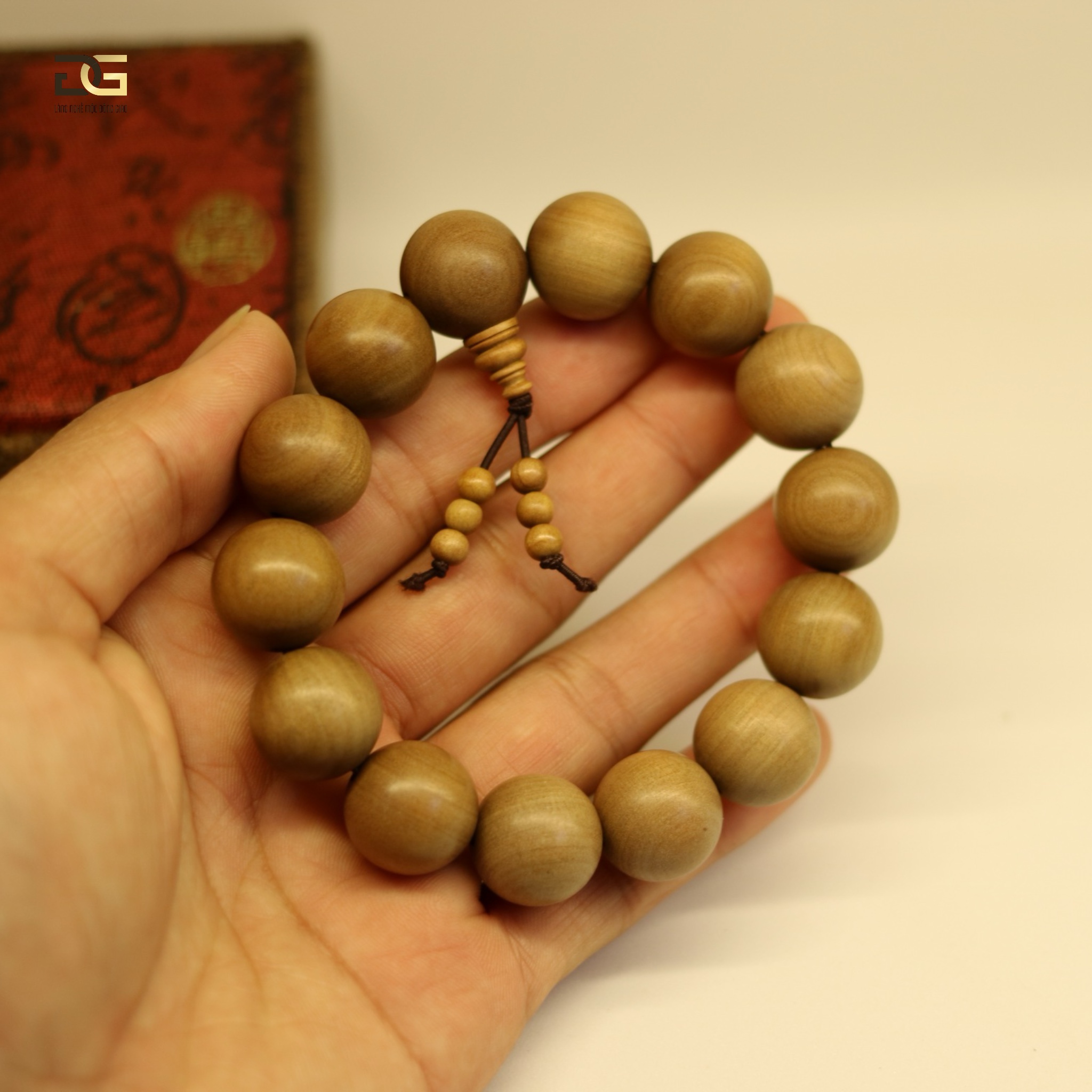 16mm (14 Hạt) Vòng Tay Đàn Hương Rừng Ấn Độ_thumbnail_6