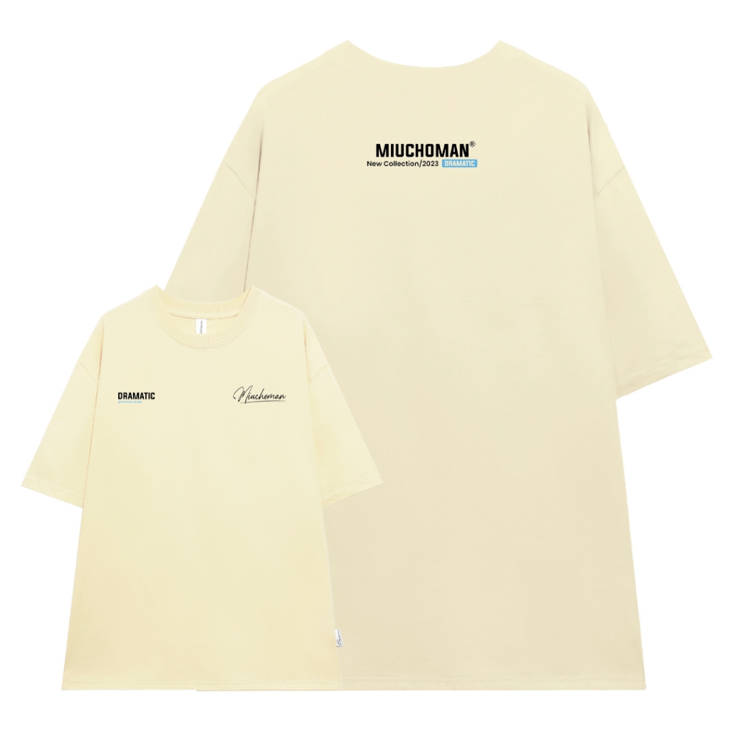 Áo thun nam form rộng ATD383 Miucho Man cotton cổ tròn in typography_thumbnail_0