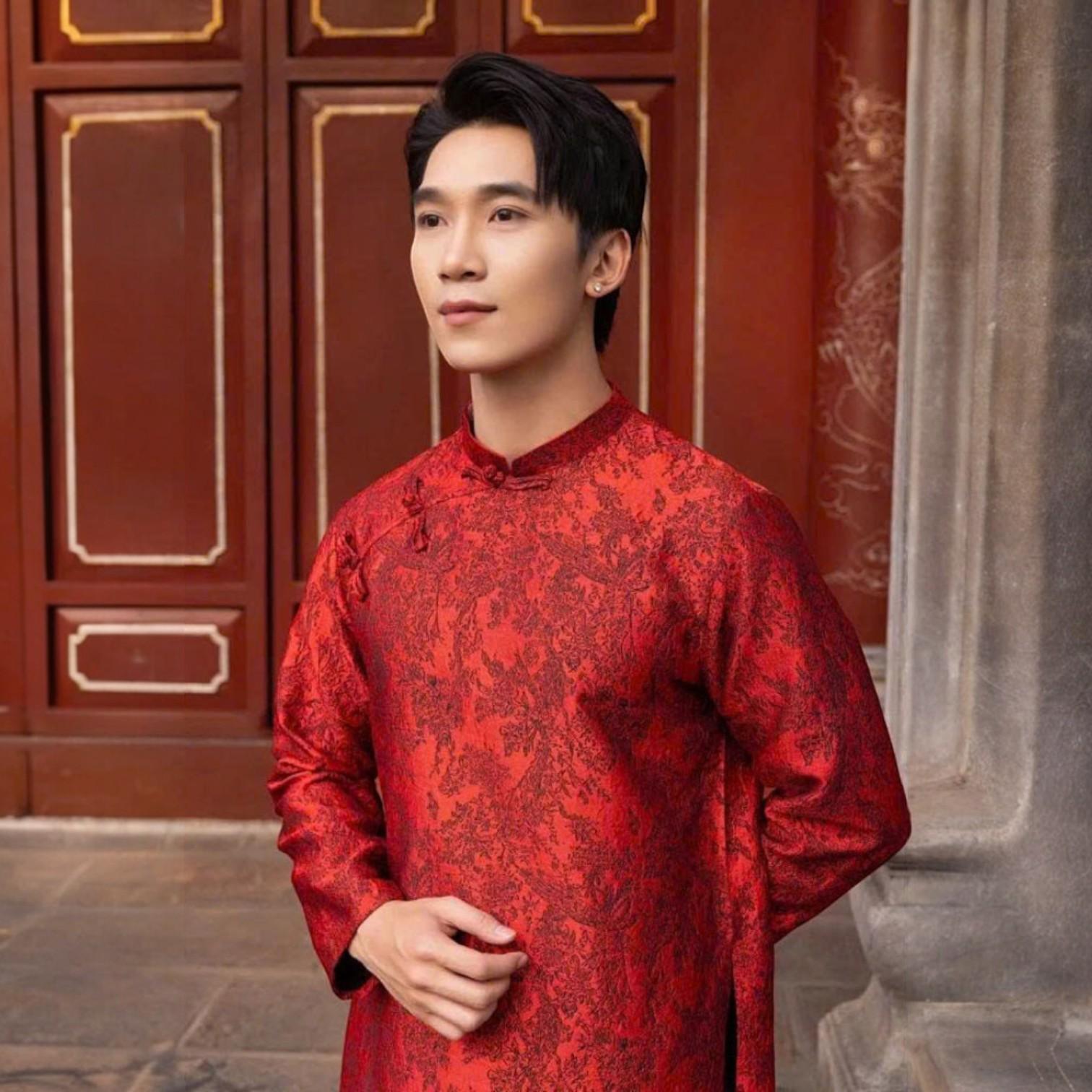 Áo Dài Nam Gấm Họa Tiết Cách Tân Sang Trọng AN13_thumbnail_4