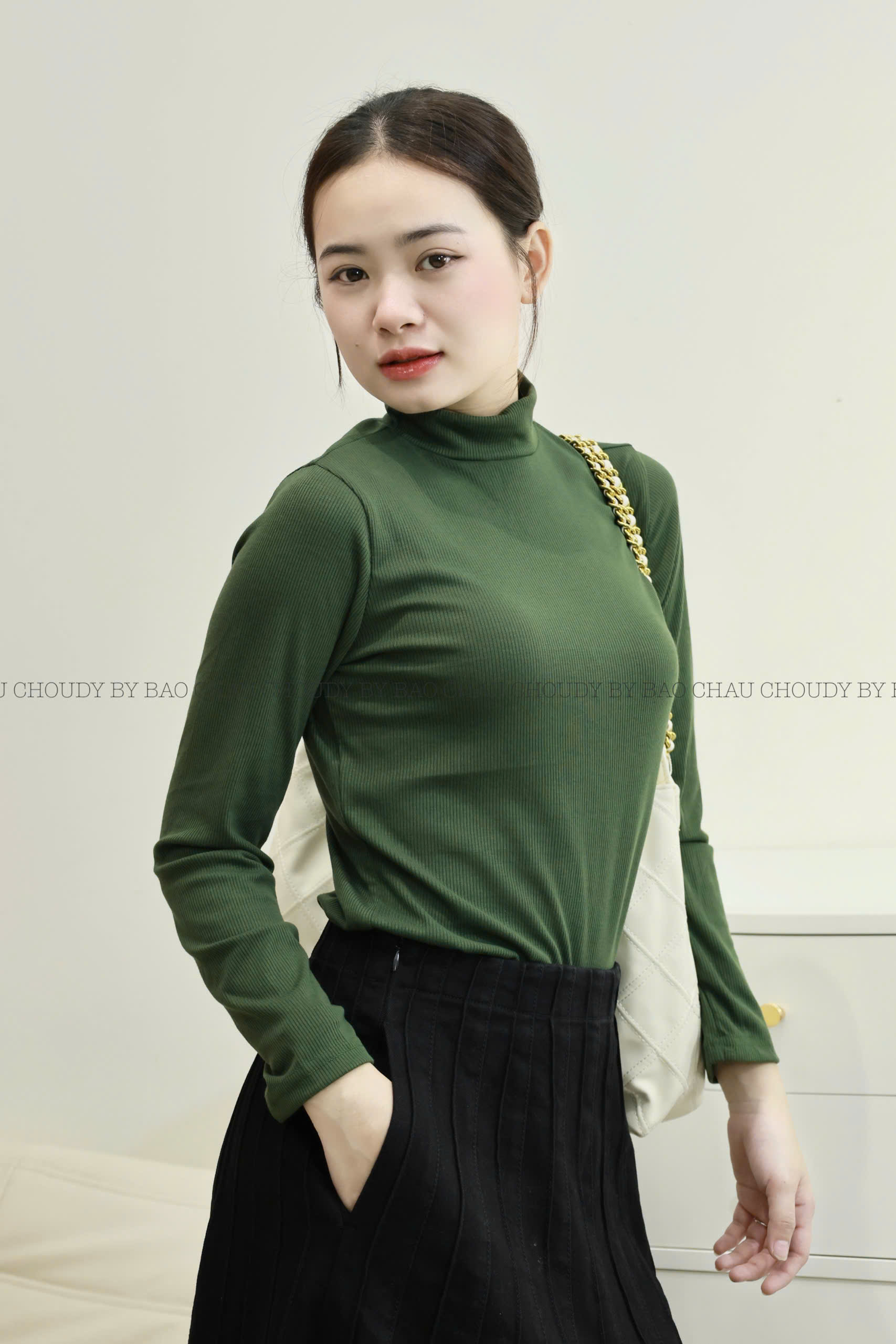 SALE A757 ÁO THUN CỔ LỌ 5 MÀU_thumbnail_11