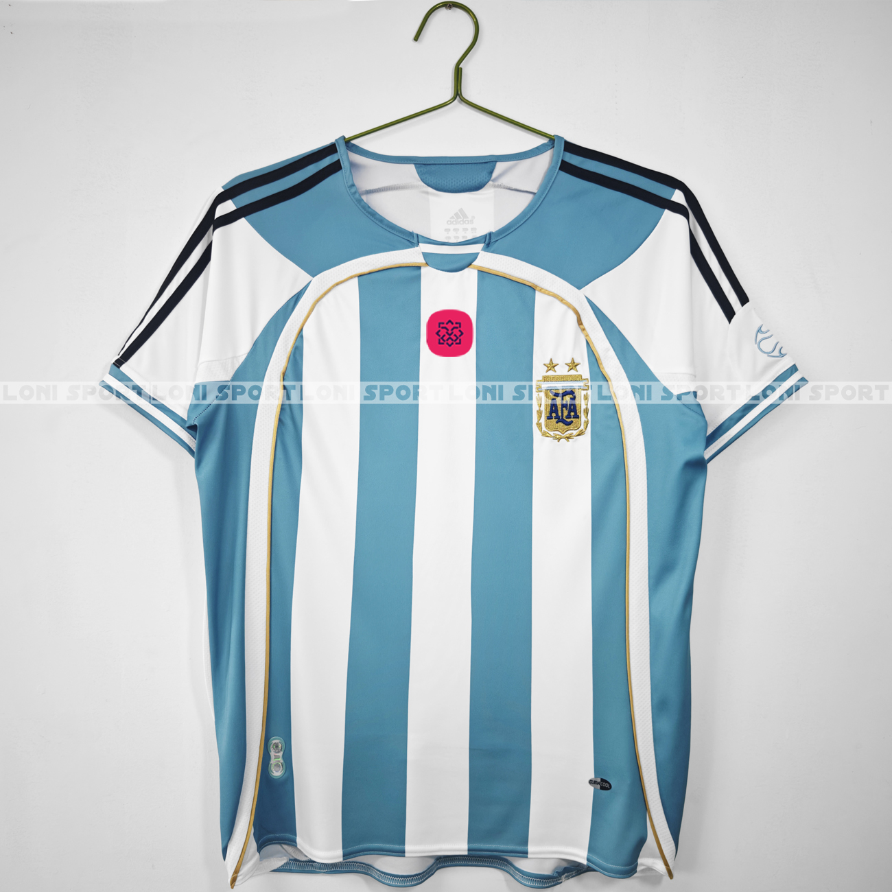 Áo Retro Argentina sân nhà xanh trắng 2006_thumbnail_1