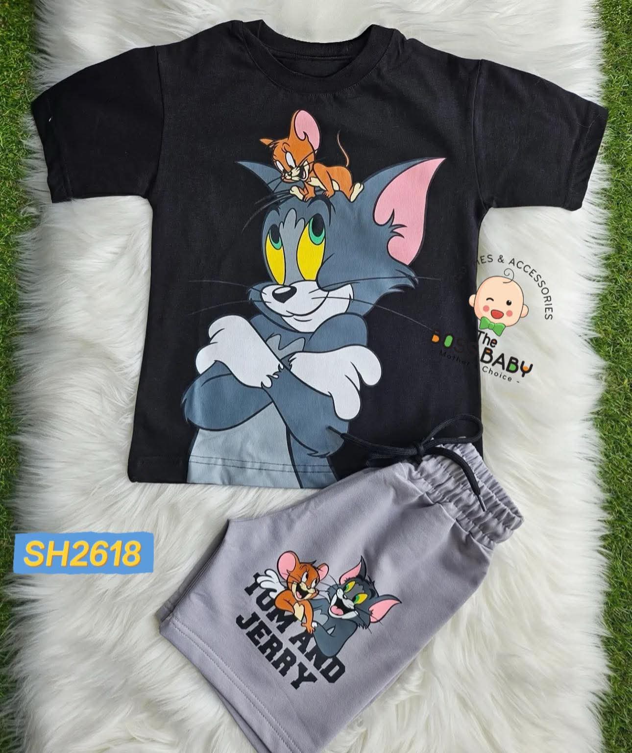 Set bộ da cá đen xám Tom Jerry