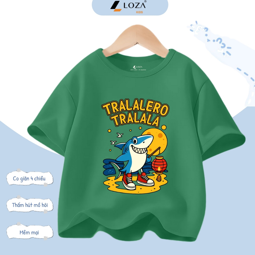 Áo thun Brainrot Tralalero Tralala cho bé trai từ 15-45kg - Áo phông trẻ em Loza Kids - AT3240_thumbnail_2