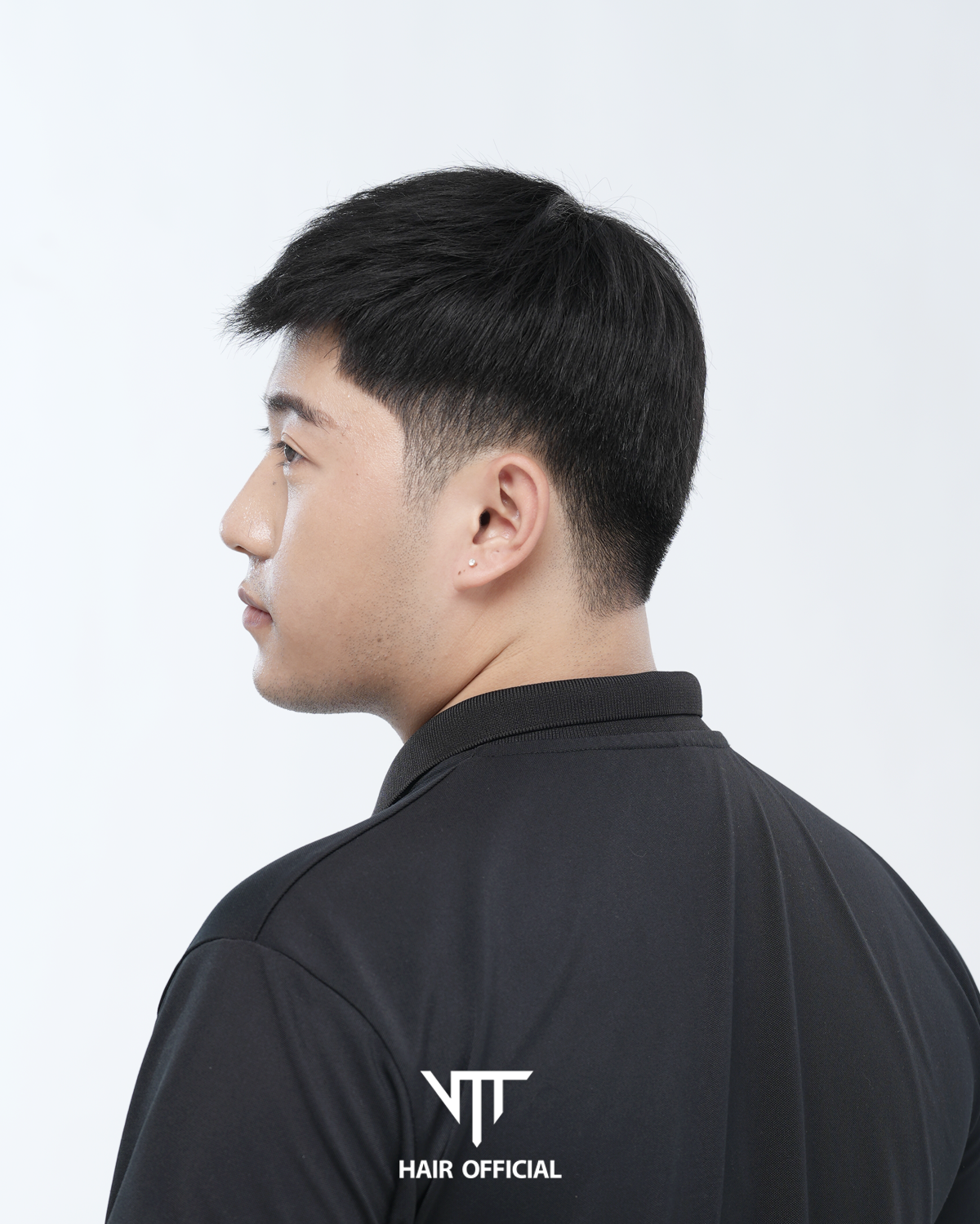 Tóc giả nam Basic mái chéo cho tóc hói làm từ tóc thật_thumbnail_4