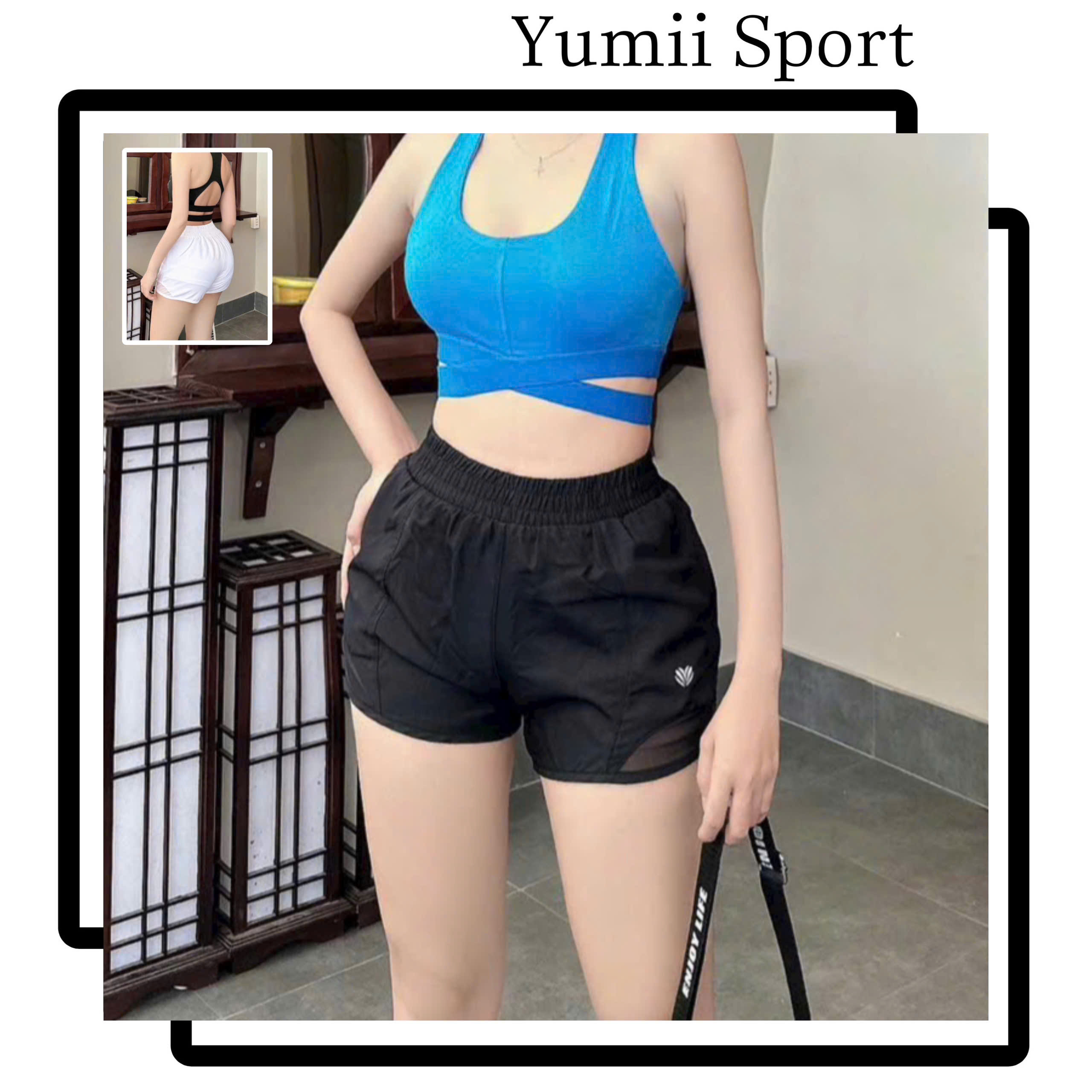 Quần Đùi Thể Thao Boxer 2 Lớp Vạt Lưới Dáng Rộng_thumbnail_3