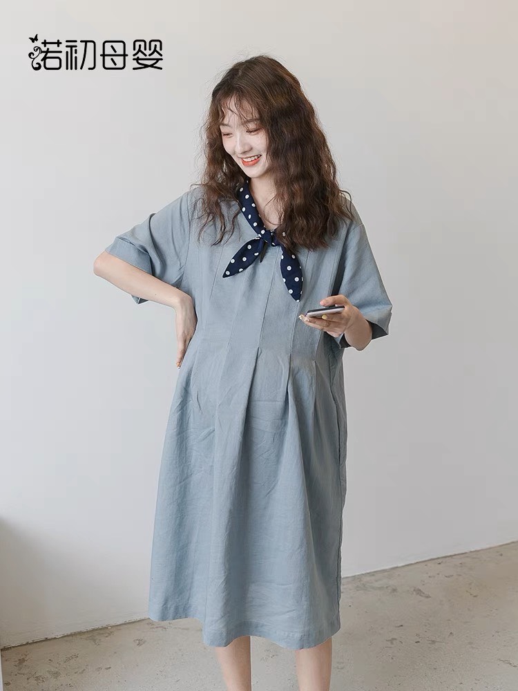 Váy linen Hàn cổ chấm bi HADO_thumbnail_1