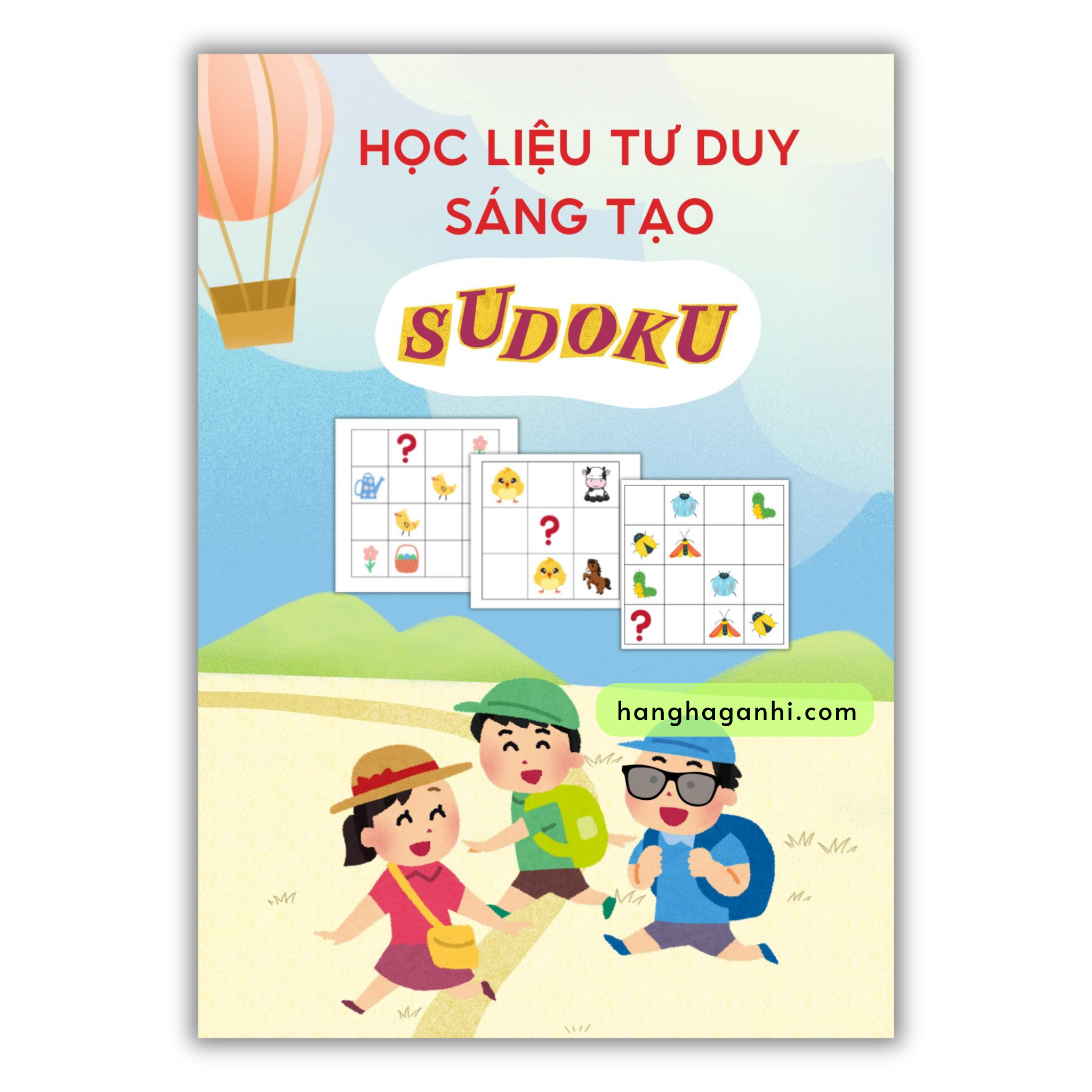 Học liệu Tư Duy sáng tạo Sudoku cho bé, bóc dán, viết xóa được