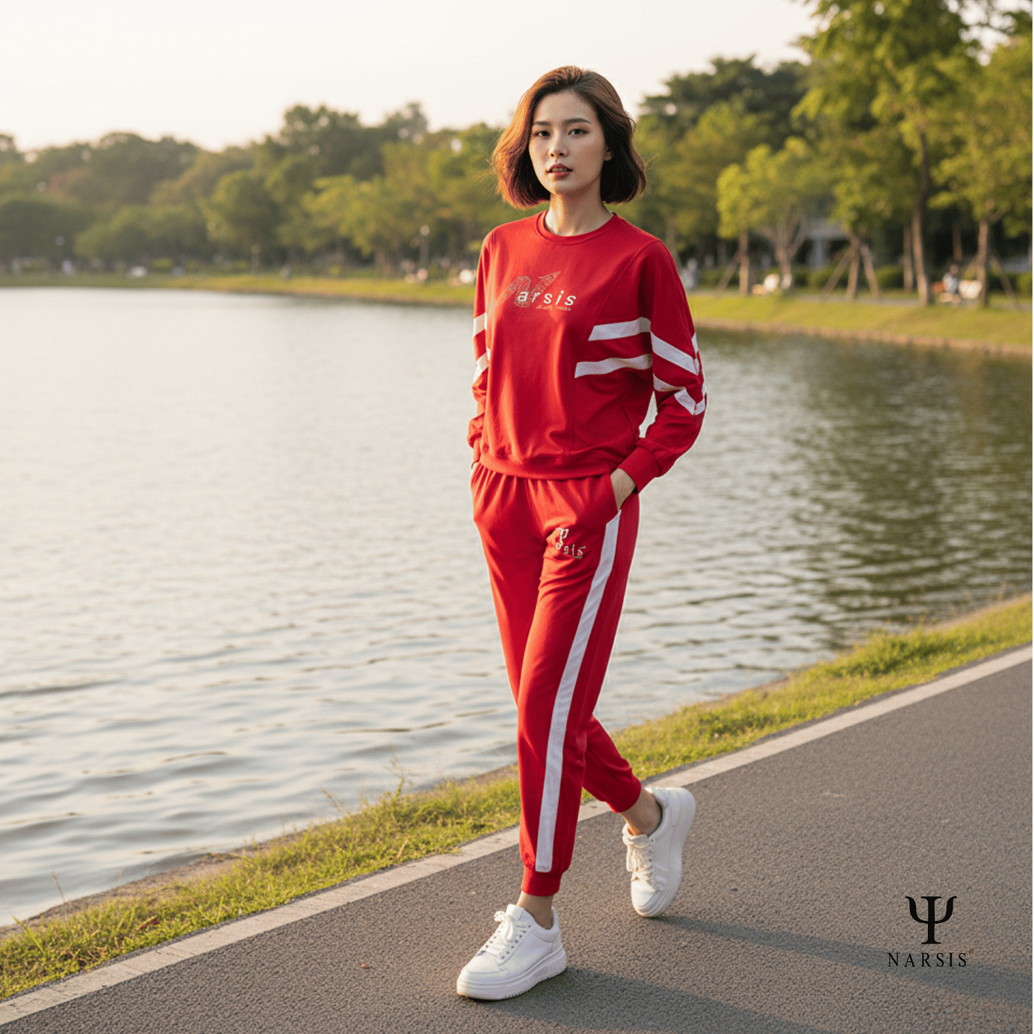 BỘ THU ĐÔNG NỮ M0021 NARSIS VẢI NỈ ẤM ÁP, MỀM MẠI, THÍCH HỢP MÙA ĐÔNG, GIỮ NHIỆT TỐT_thumbnail_2