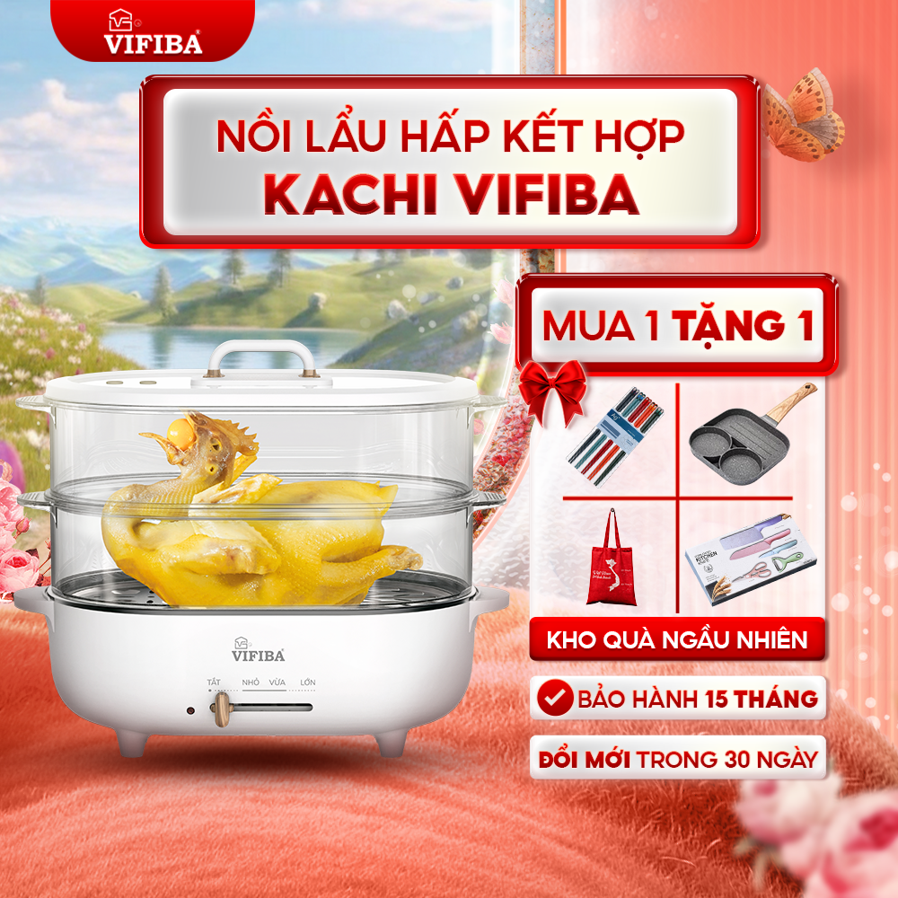 Nồi Lẩu Hấp Điện Kachi Vifiba 