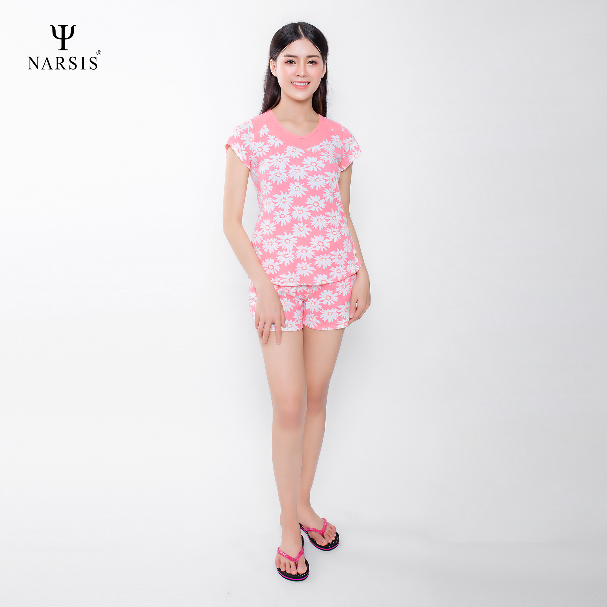 BỘ HÈ NỮ M8093 NARSIS CHẤT LIỆU THOÁNG MÁT, DỄ CHỊU, THOẢI MÁI CẢ NGÀY, DỄ VẬN ĐỘNG_thumbnail_3