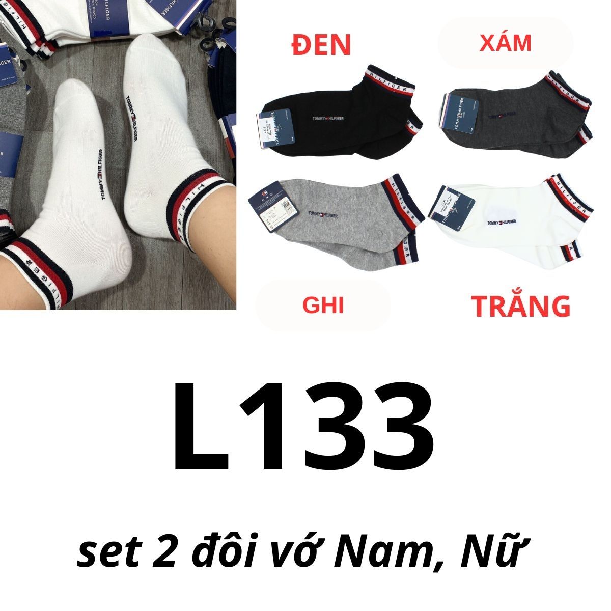 L133 Vớ TM sét 2 đôi