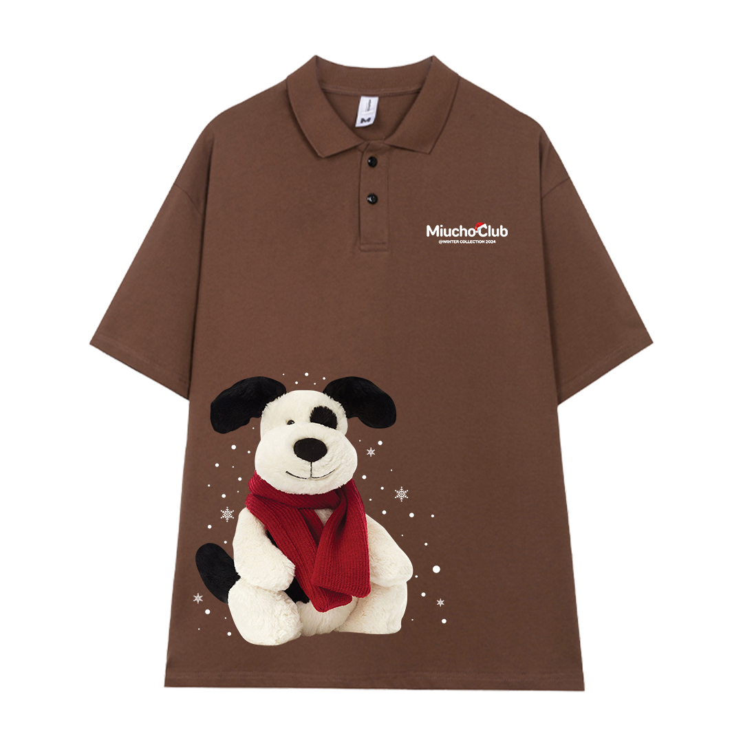 Áo polo nữ giáng sinh noel form rộng vải cotton co giãn thoáng mát PLD1714 Miucho in mix_thumbnail_9