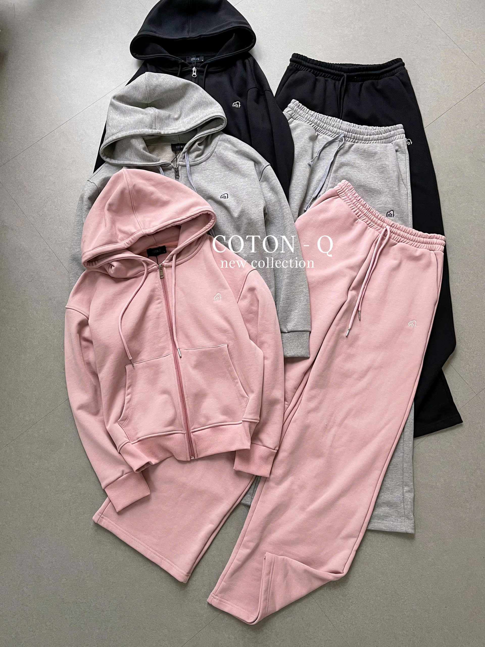 Set áo khoác nỉ + quần dài ( HỒNG )_thumbnail_6