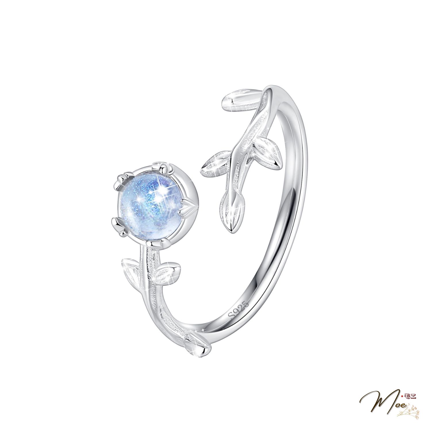 N145 - Nhẫn lá non đá moonstone freesize_thumbnail_1