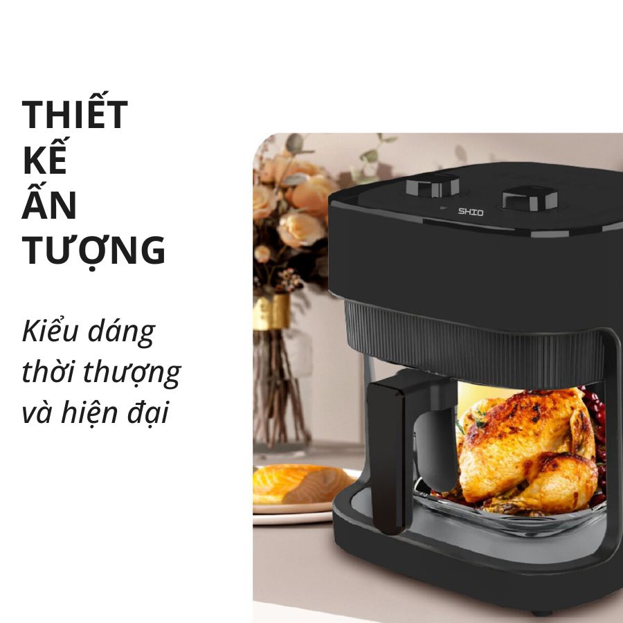 Nồi chiên không dầu lòng thuỷ tinh Mishio MK373 không lo bong tróc chống dính_thumbnail_14