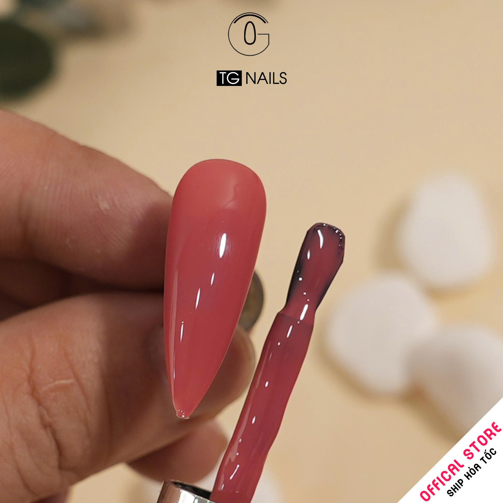 Sơn móng gel TG. Dung tích: 15ml/ lọ. Nhãn hàng TG nai - Com Bo 8 Màu Thạch Đục_thumbnail_3