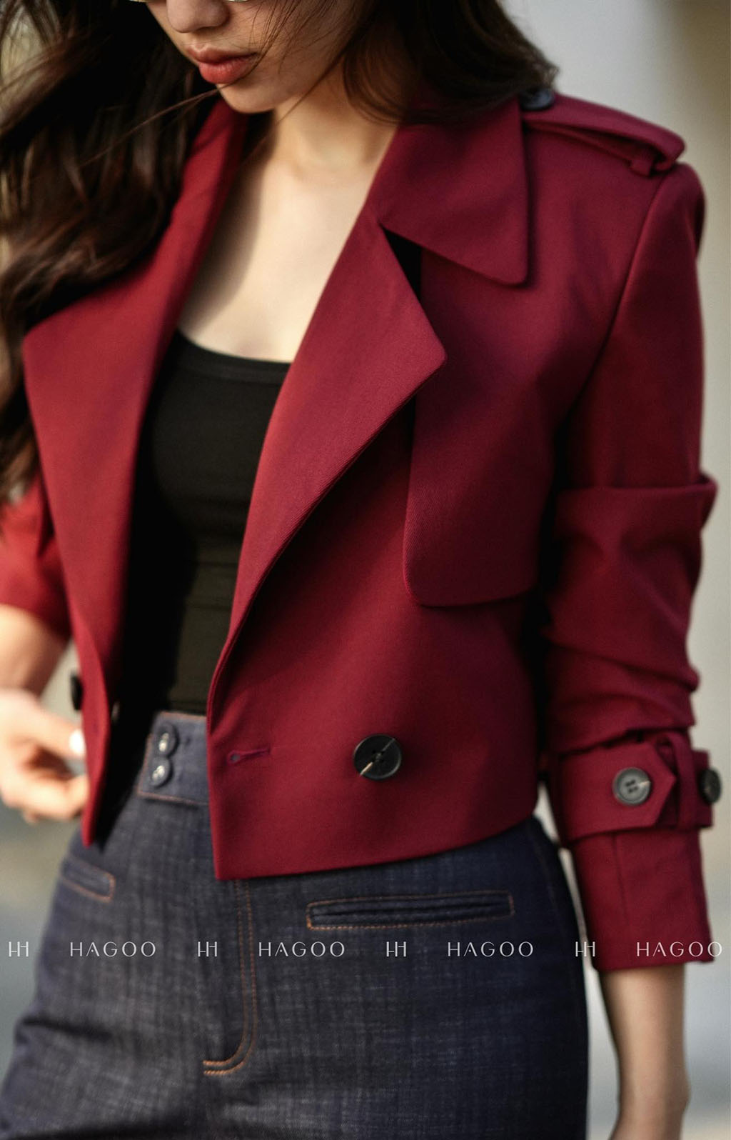 Áo khoác Kaki lửng HAGOO