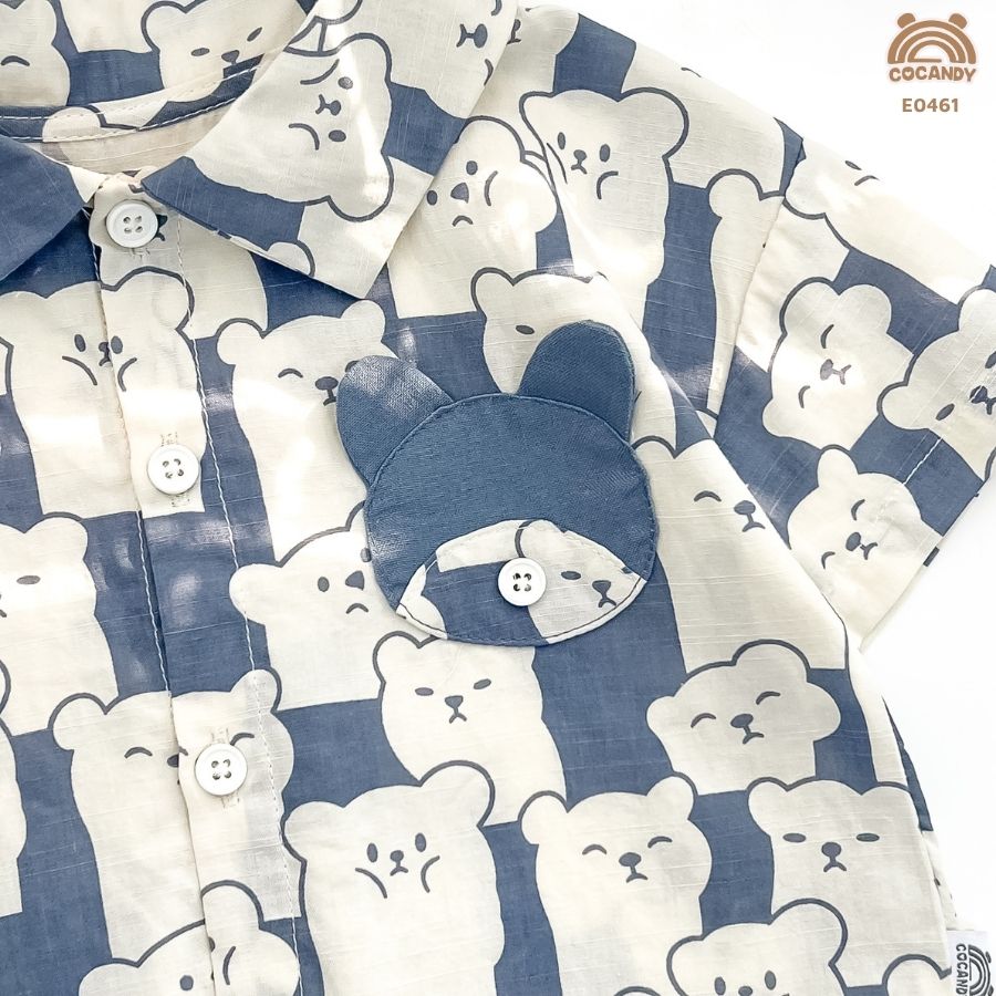 Áo cộc XDƯƠNG họa tiết gấu phối túi gấu_thumbnail_4