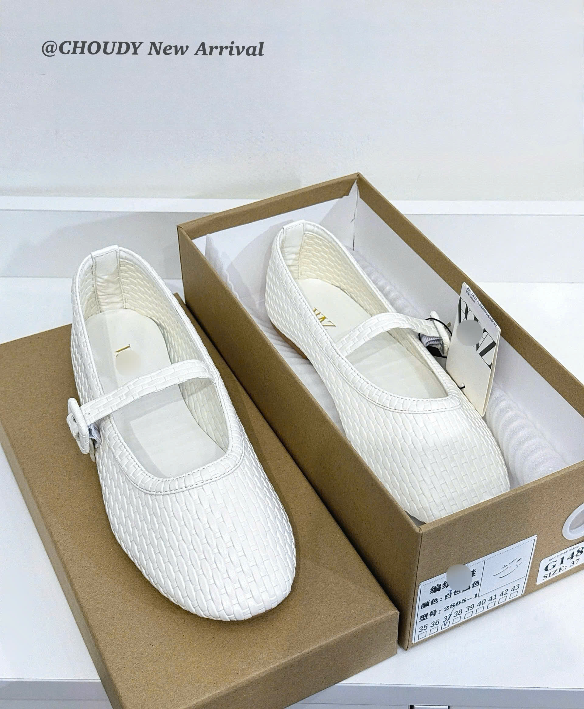 G148 GIÀY BÚP BÊ TRẮNG