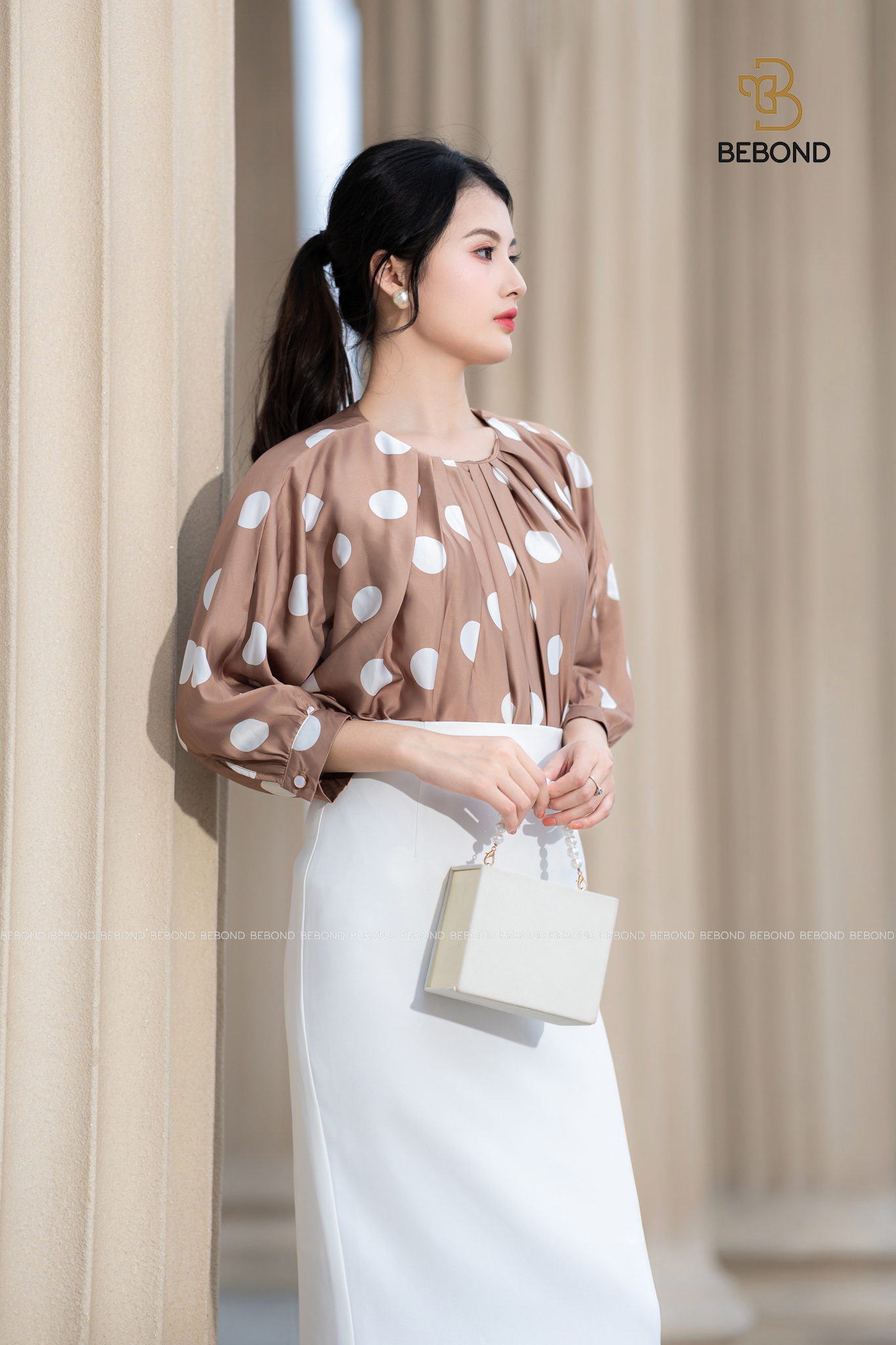 Set chấm bi MINERVA màu NÂU_thumbnail_6