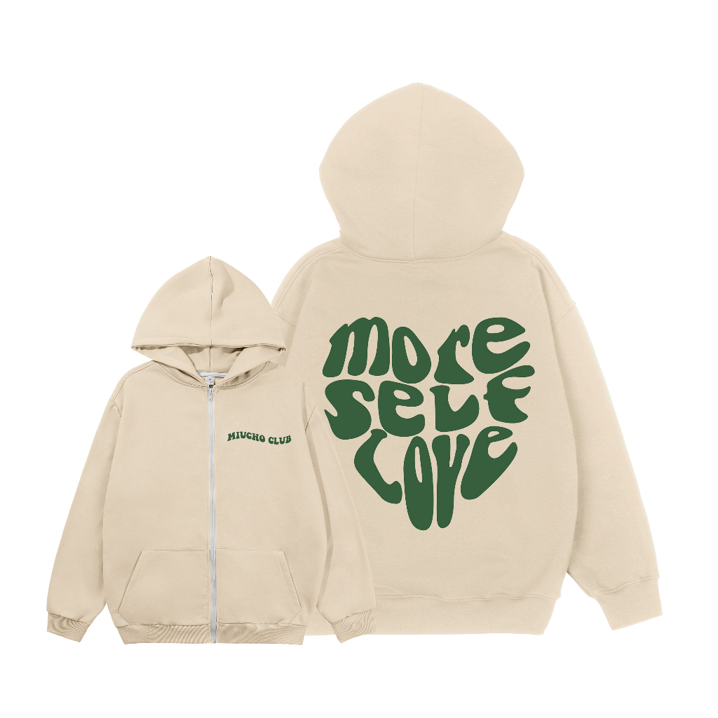 Áo hoodie zip nữ form rộng HZ434 Miucho chân cua in typography_thumbnail_0