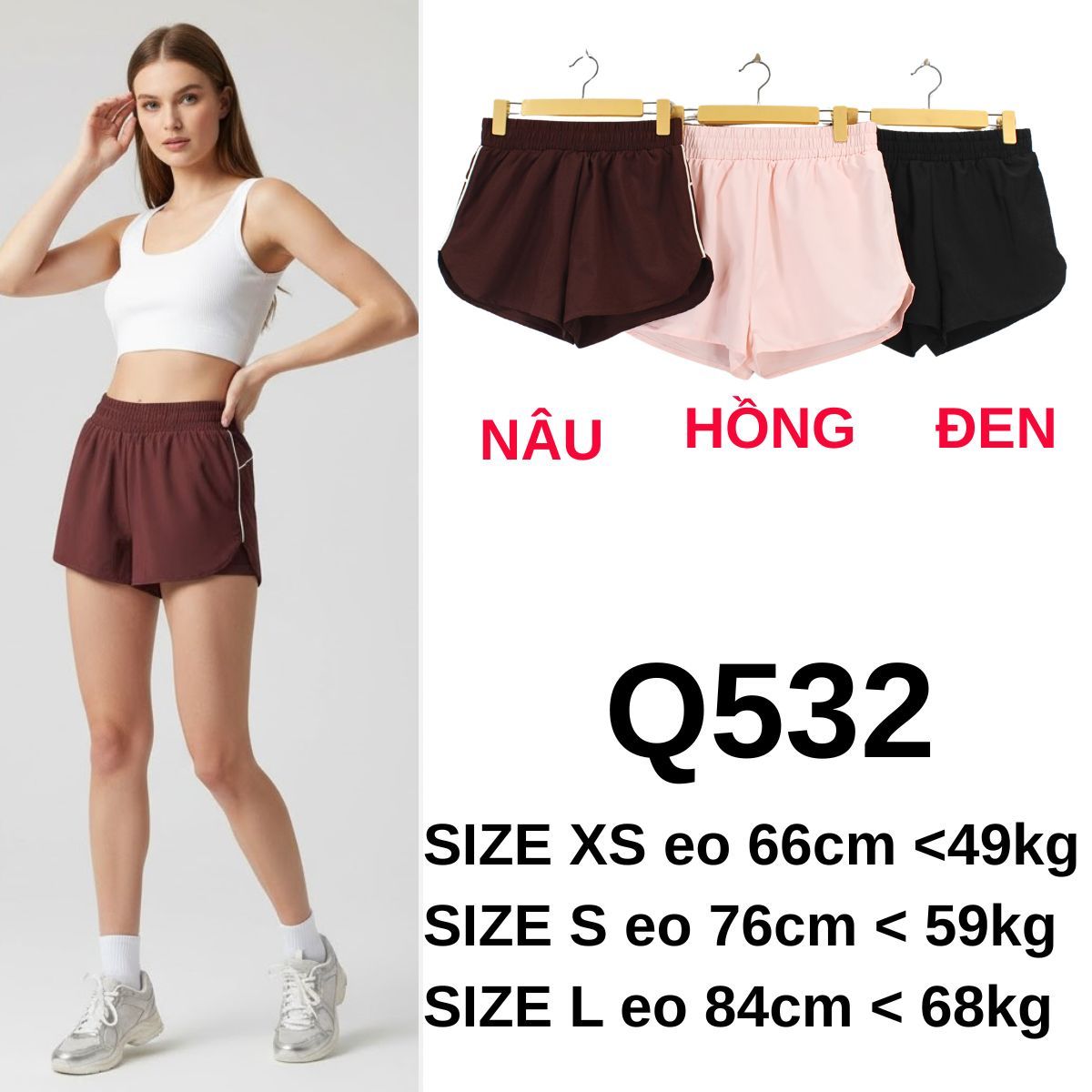 Q532 - Quần đùi thể thao