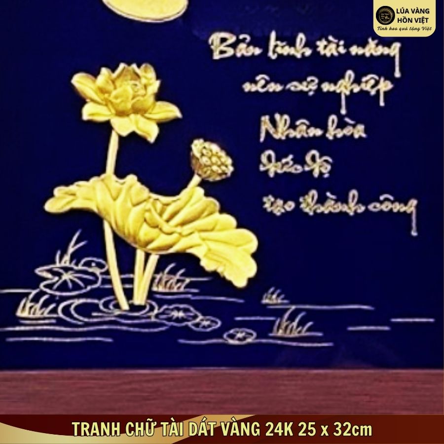TRANH CHỮ TÀI DÁT VÀNG 24K 25x32cm_thumbnail_3