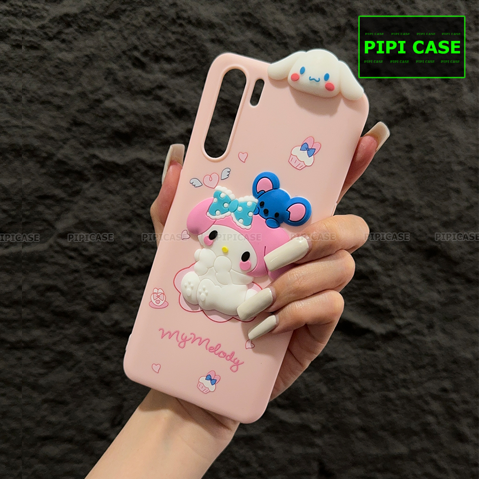 Ốp Lưng Oppo Reno 3 - HH Bunny - Hồng