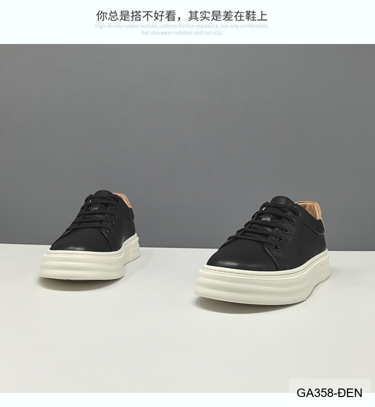 GA358 - Giày Sneaker Nam Đế Dày Phong Cách Hàn Quốc Da Bò Thoáng Khí_thumbnail_18