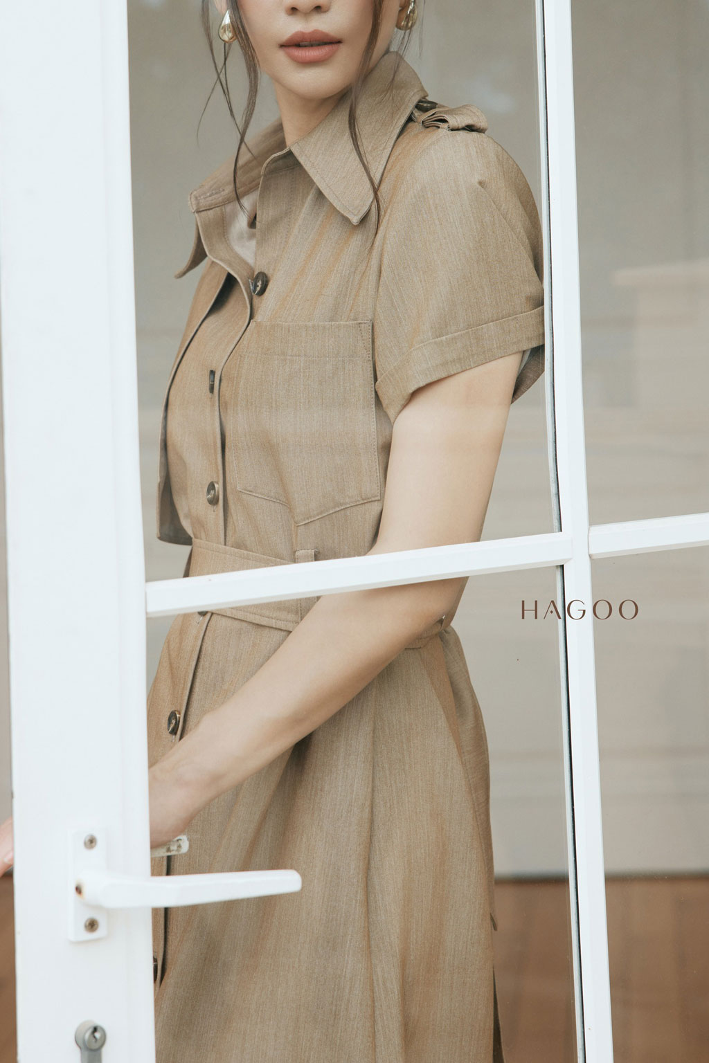 Váy mangto vạt ngực kèm đai trang trí HAGOO_thumbnail_3