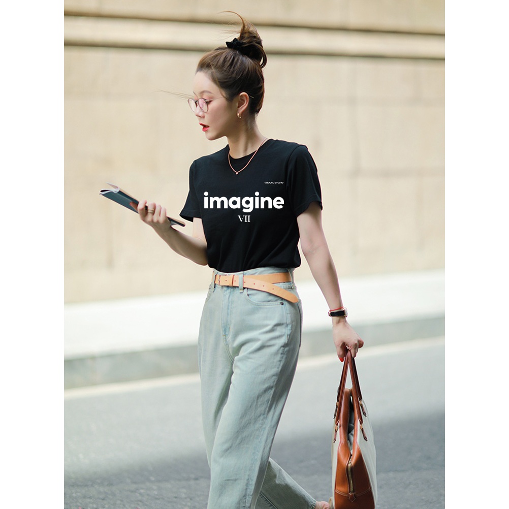 Áo thun nữ form vừa lịch sự dễ phối đồ regular ARD973 Miucho Chic in mix_thumbnail_2