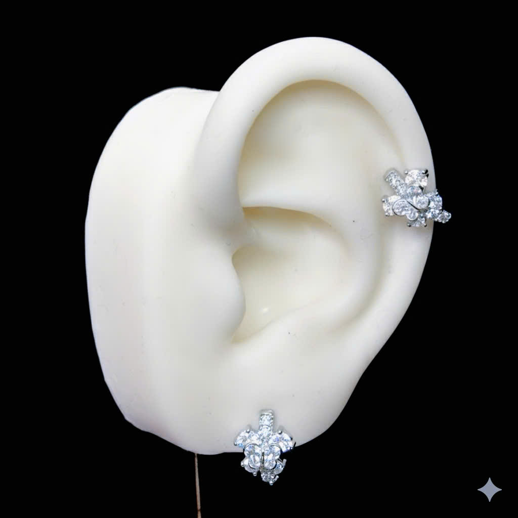 Khuyên vòng kiểu 2 bướm trắng size 10_thumbnail_2