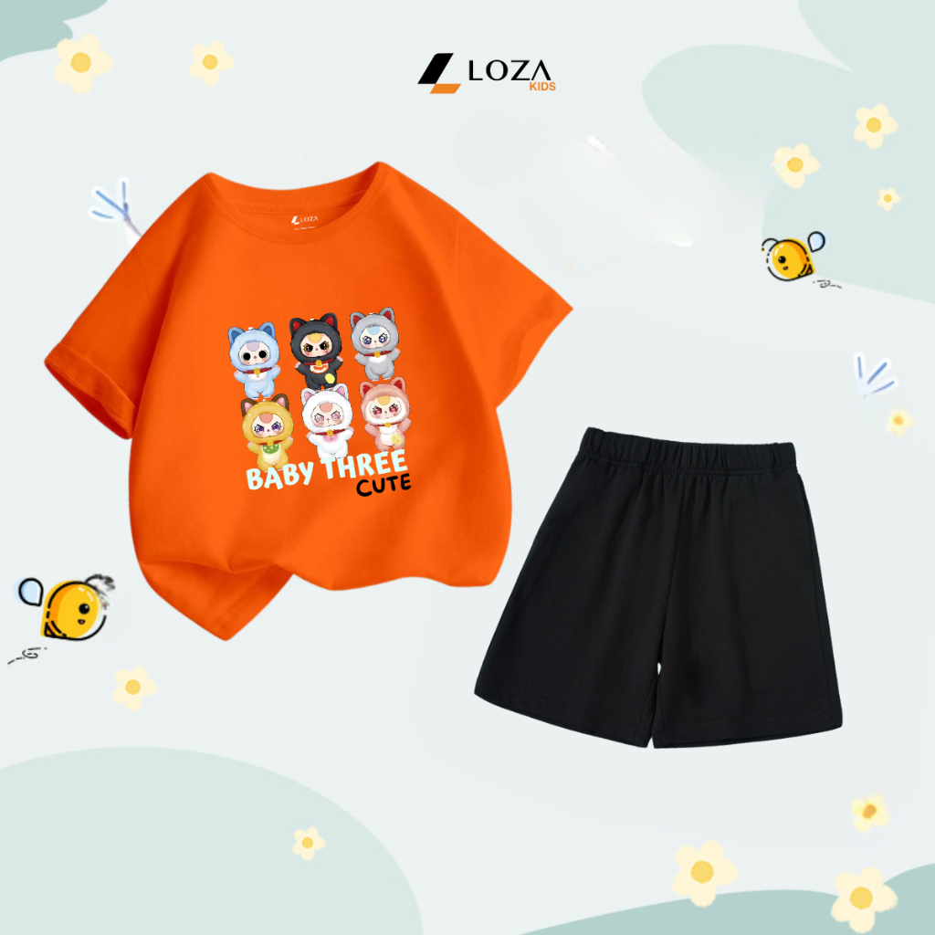 Bộ đồ trẻ em in hình 'Baby Three Cute'-  Loza Kids SB236_thumbnail_7