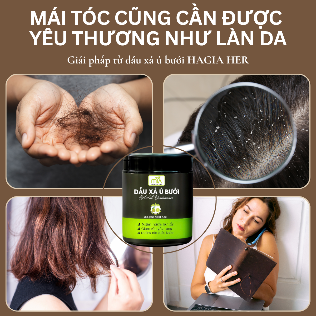 DẦU XẢ Ủ BƯỞI