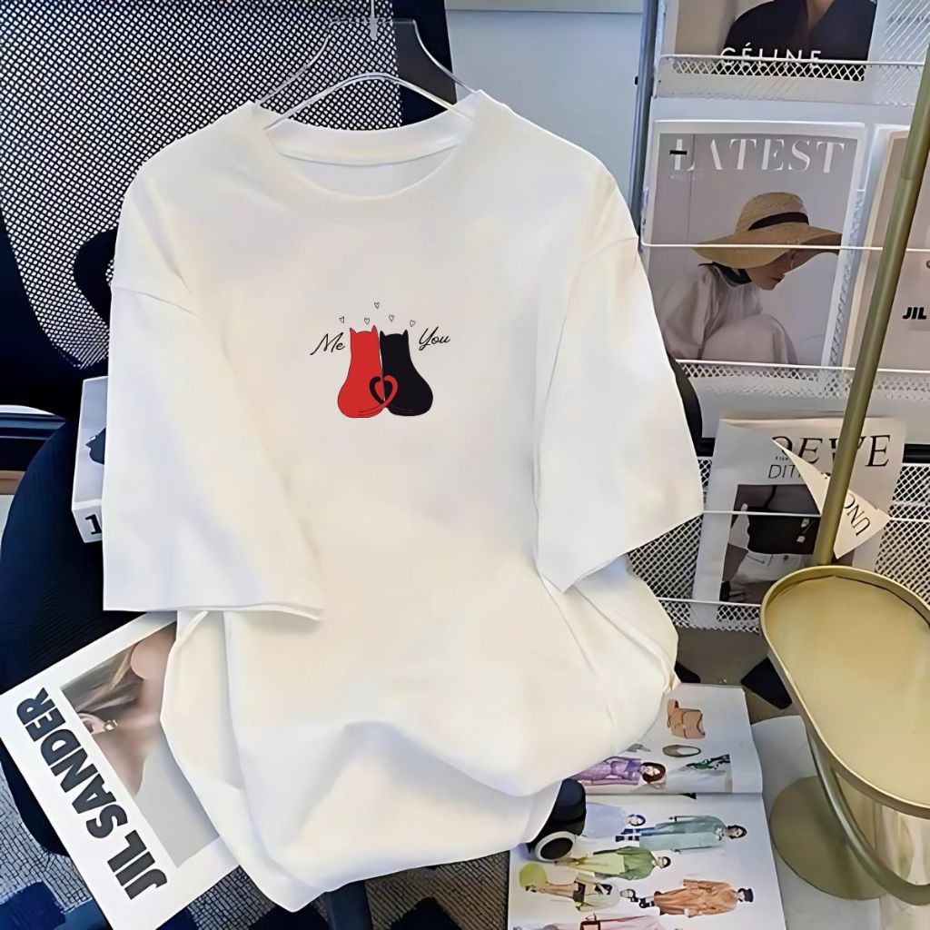 [Form Rộng] Áo thun nữ nhiều màu in hình mèo- LOZA RT8111_thumbnail_4