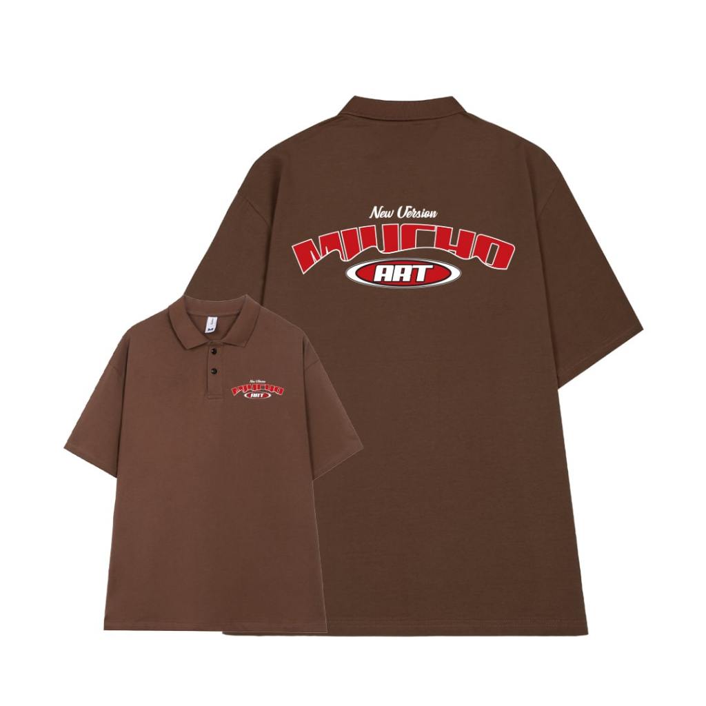 Áo polo nam form rộng PLD600 Miucho Man cotton thoáng mát in graphic_thumbnail_9