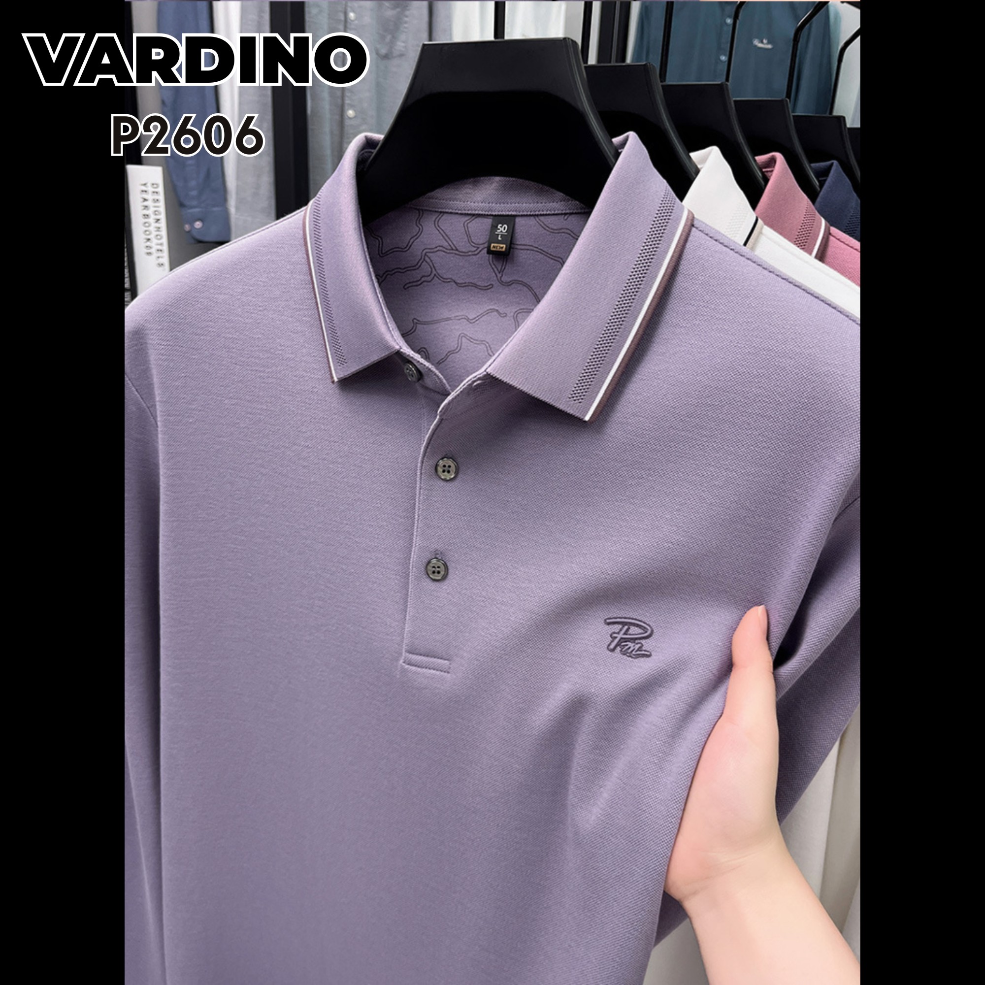 Áo polo nam dài tay Vardino P2606_thumbnail_2