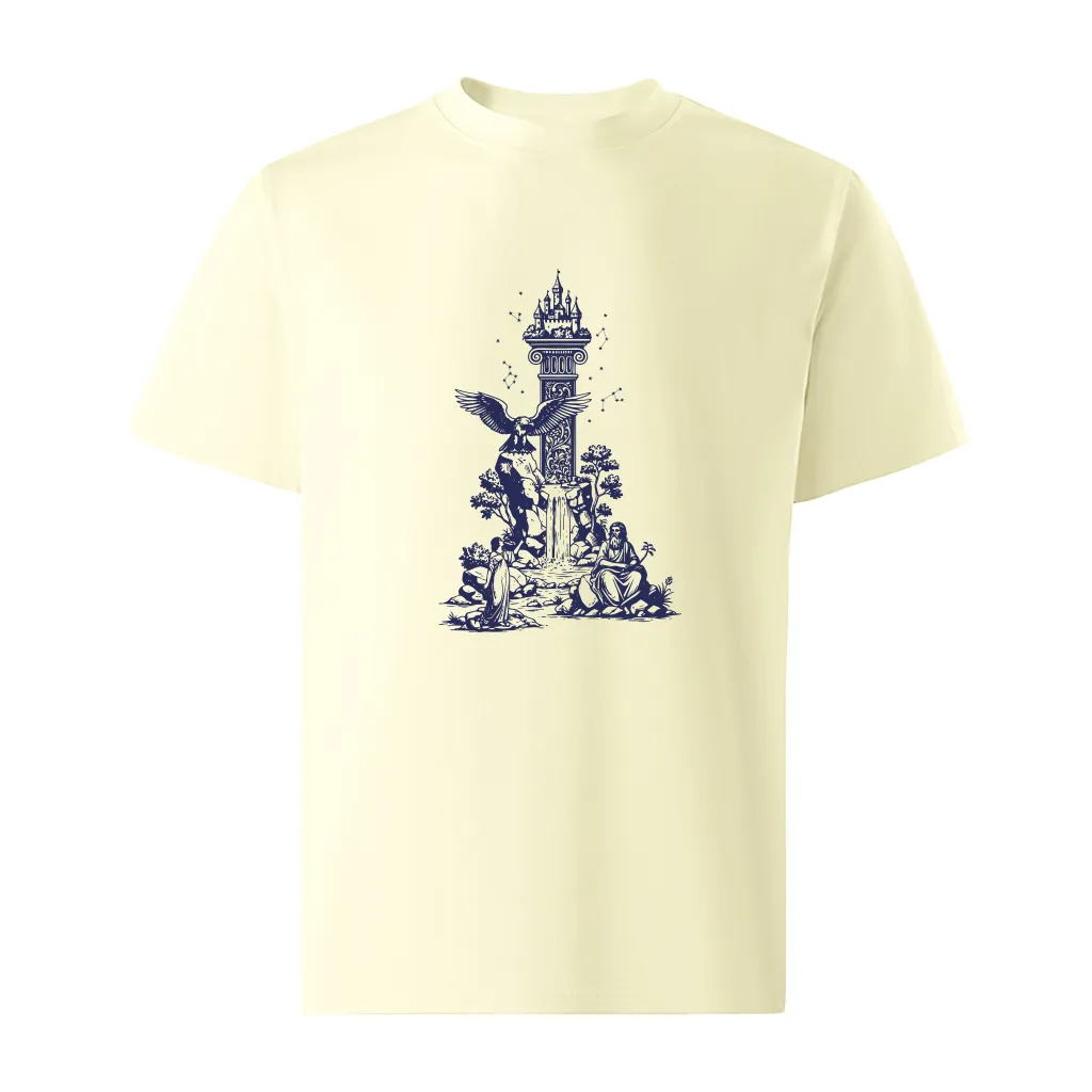 Áo thun form rộng Miucho Iconic cotton thoáng mát tay ngắn cổ tròn nhiều màu đủ size in chữ cái I 2754_thumbnail_10